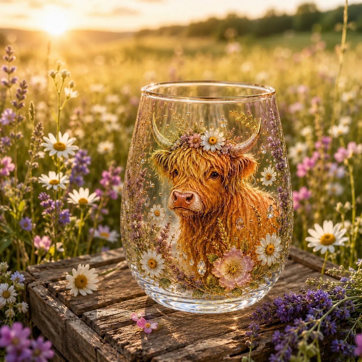 🌸🌿 Limited Edition 2026 Garden Morning Bliss Glass Tea Cup☀️☕