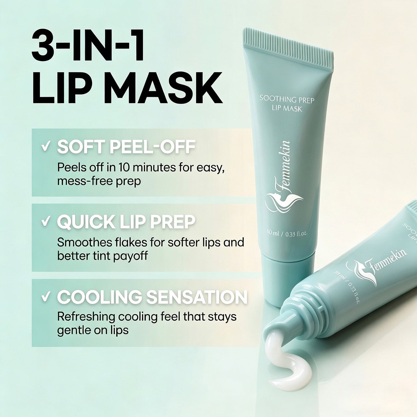 Cooling Peel Off Lip Mask for Smooth Hydrated Lips