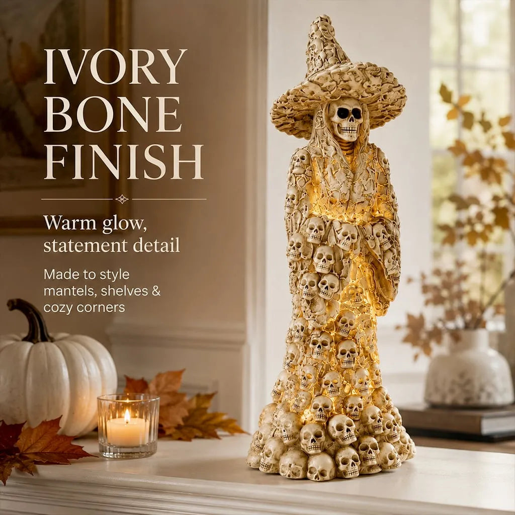 🔥Flash Sale 50% OFF-Skeleton Witch Ornament