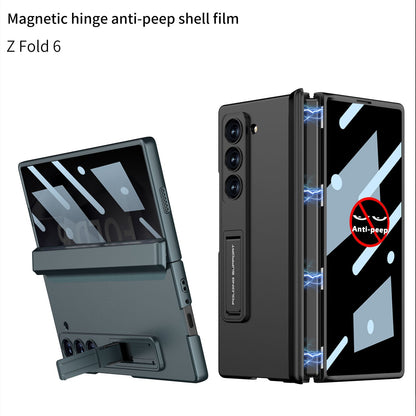 Magnetic Hinge Hidden Bracket All-included Case With Back Screen Protector For Galaxy Z Fold 8/7/6/5/4/3
