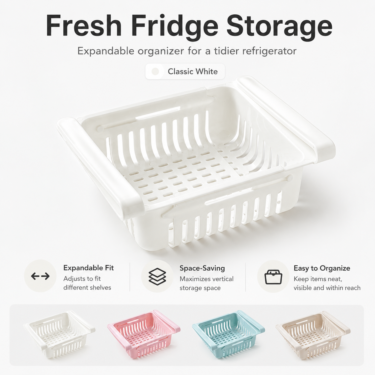 🔥Hot Sale 49% OFF🔥Expandable Refrigerator Storage Container