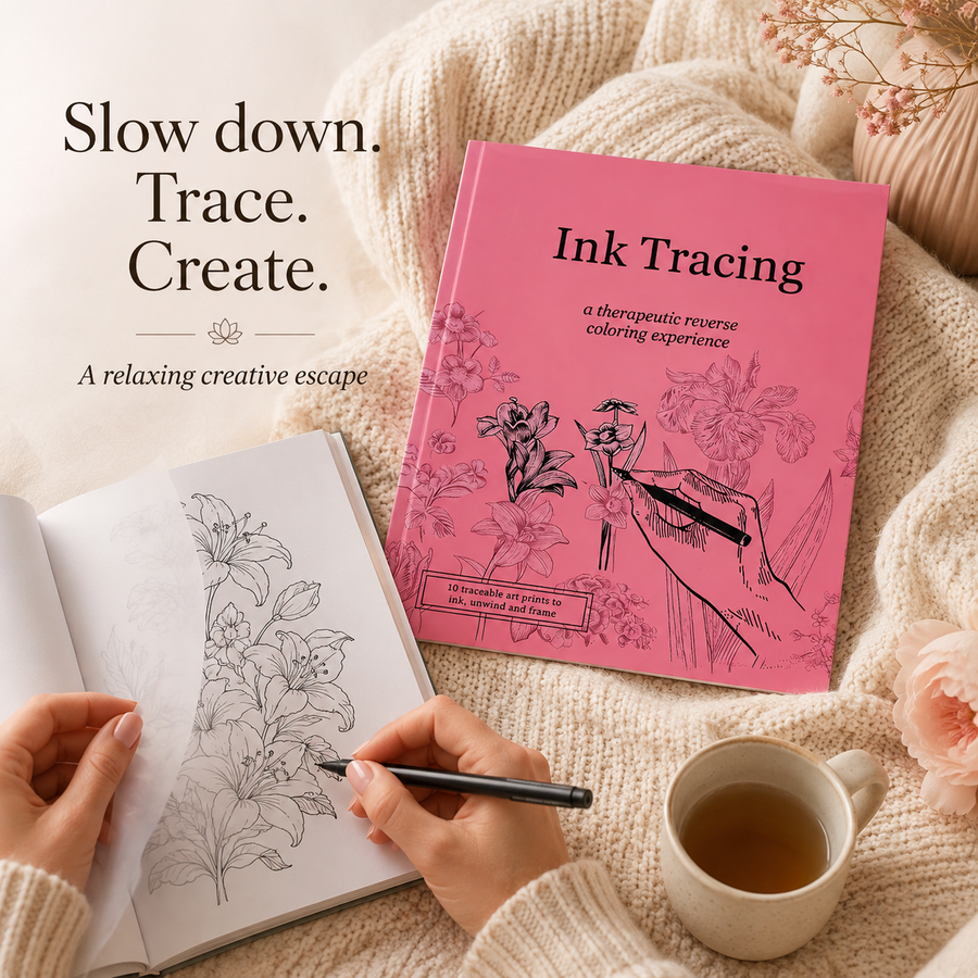 Relaxing Ink Tracing Moment