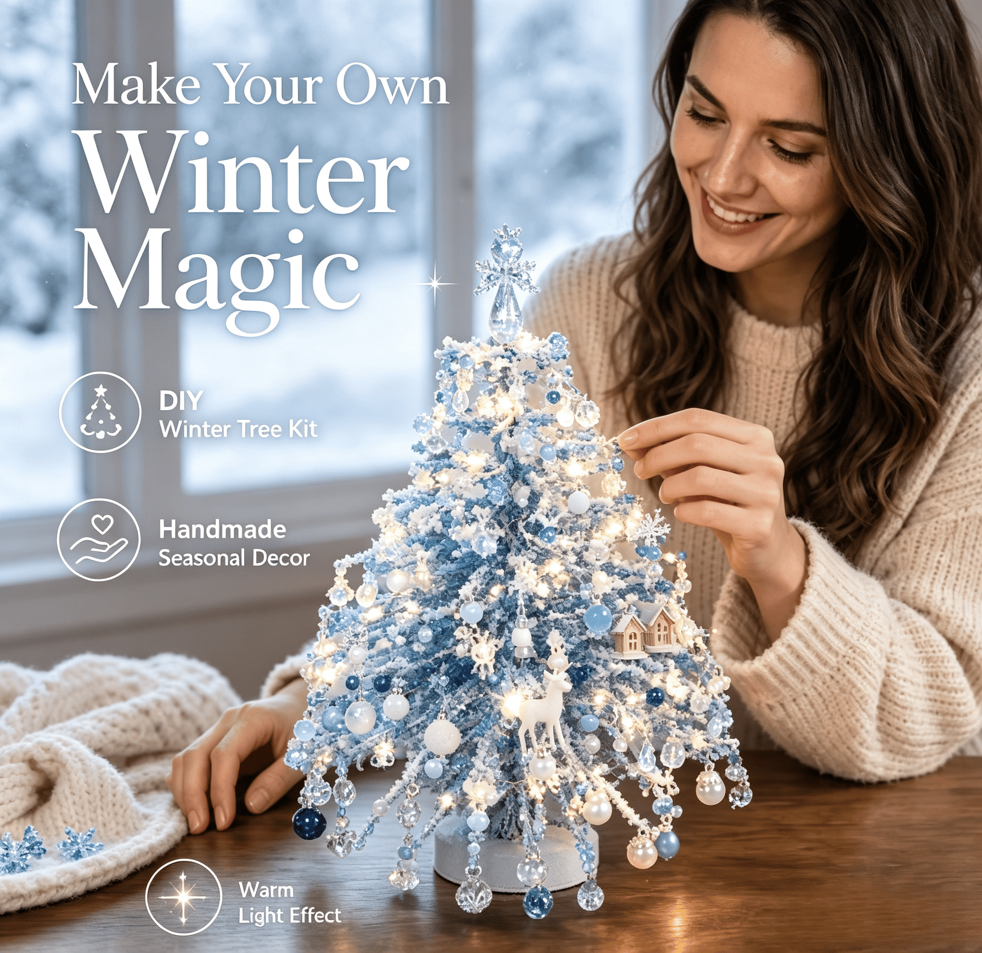 🔥Last Day 49% OFF🎄✨ DIY Beaded Christmas Tree Kit – 🎅Create Your Own Sparkling Holiday Decoration