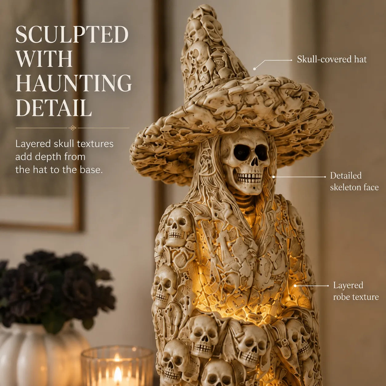 🔥Flash Sale 50% OFF-Skeleton Witch Ornament