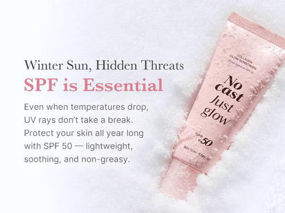 Collagen Sunscreen SPF 50 Lightweight No White Cast Glow Formula（Free mascara）