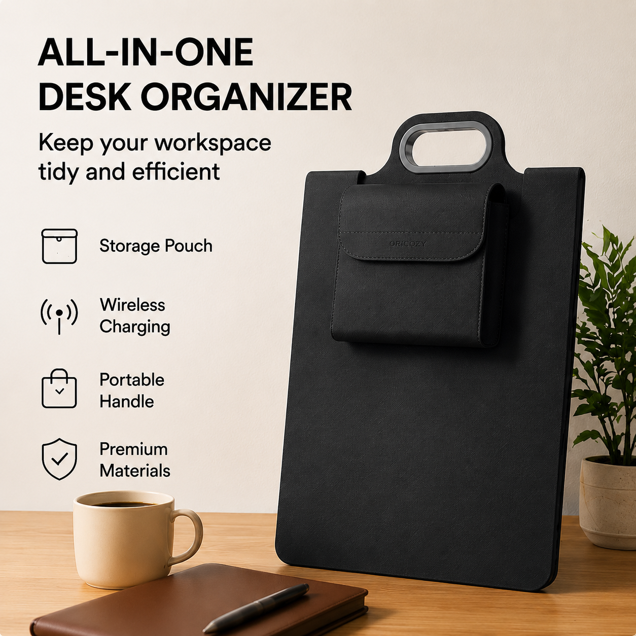 🔥Free Shipping-🖥️The All-In-One Mobile Workstation Sleeve | Built-In 15W Multi-Device Wireless Charger, Ergonomic Laptop Stand & Mousepad (Fits up to 16")