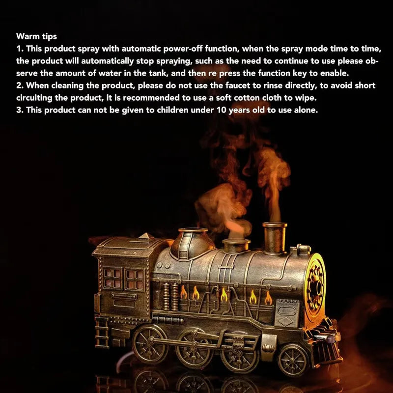 🚂Retro Train Essential Oil Diffuser Humidifier