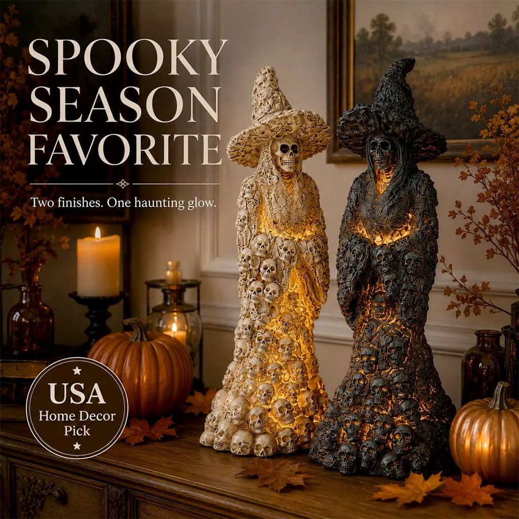 🔥Flash Sale 50% OFF-Skeleton Witch Ornament