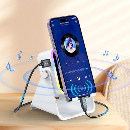 🔥 HOT SALE 🔥5-in-1 Wireless Speaker Phone Stand with Power Bank