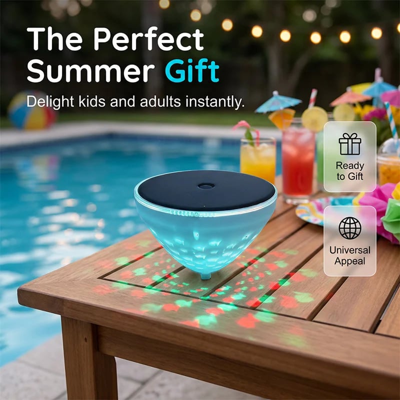 🔥LAST DAY 50% OFF🎁Solar Floating Pool Light with Fish Projection