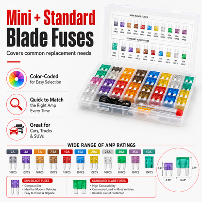 🔥Hot Sale 49% OFF🚗Car Fuse Assortment Kit