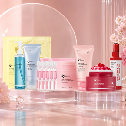 Korean Skincare Glass Glow Set with 8 Top Selling Products