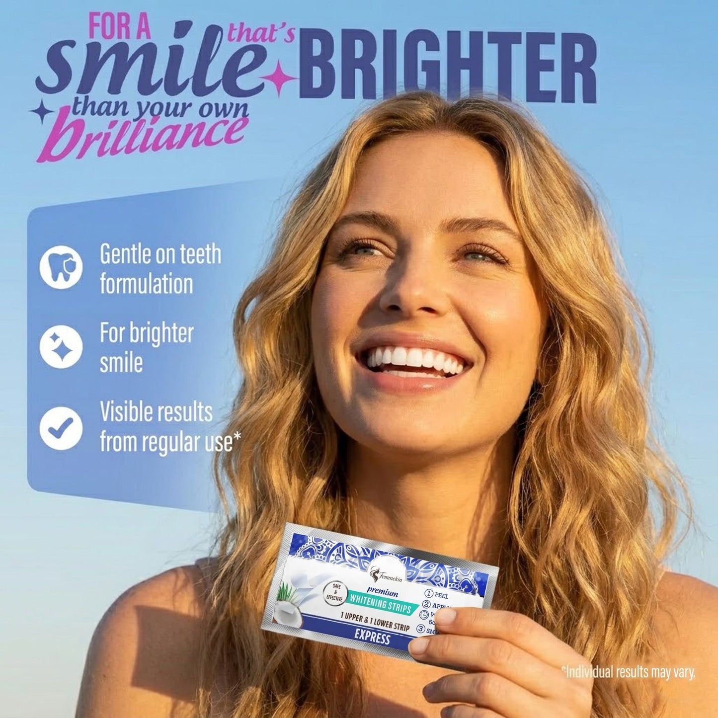 Whitening Strips 7 Day Teeth Whitening 14 Pack 2 Non Slip Dry Fit