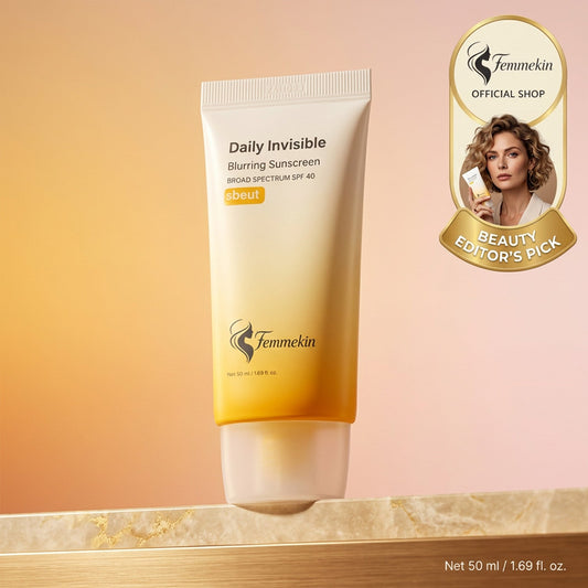 Lightweight Pore Blur SPF40 Korean Face Sunscreen No White Cast for Daily Use