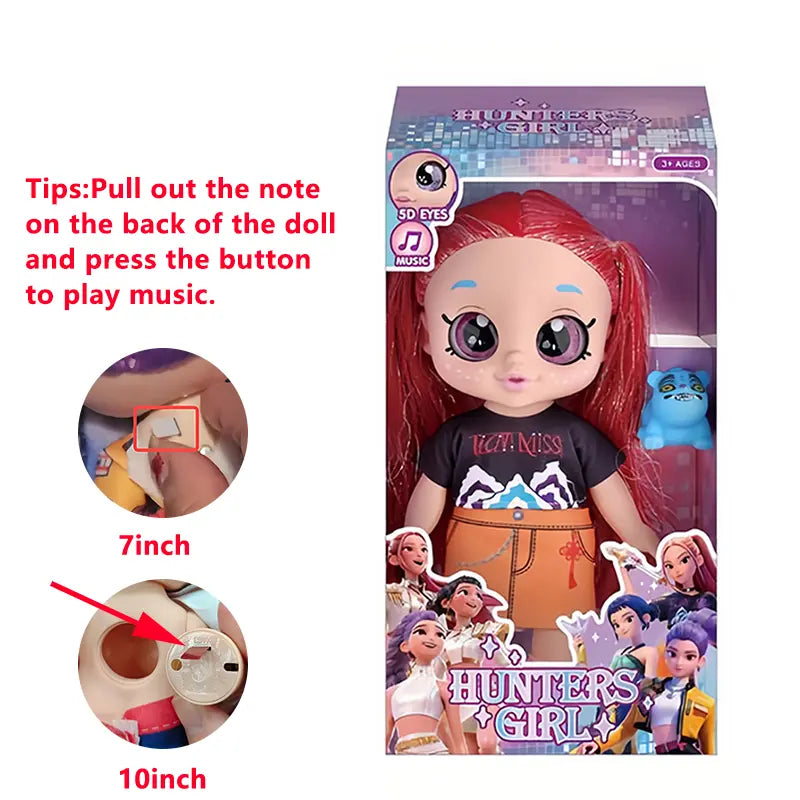 Kpop Anime Idol Action Figures - 5D Shiny Eyes Musical Jointed Doll Gift