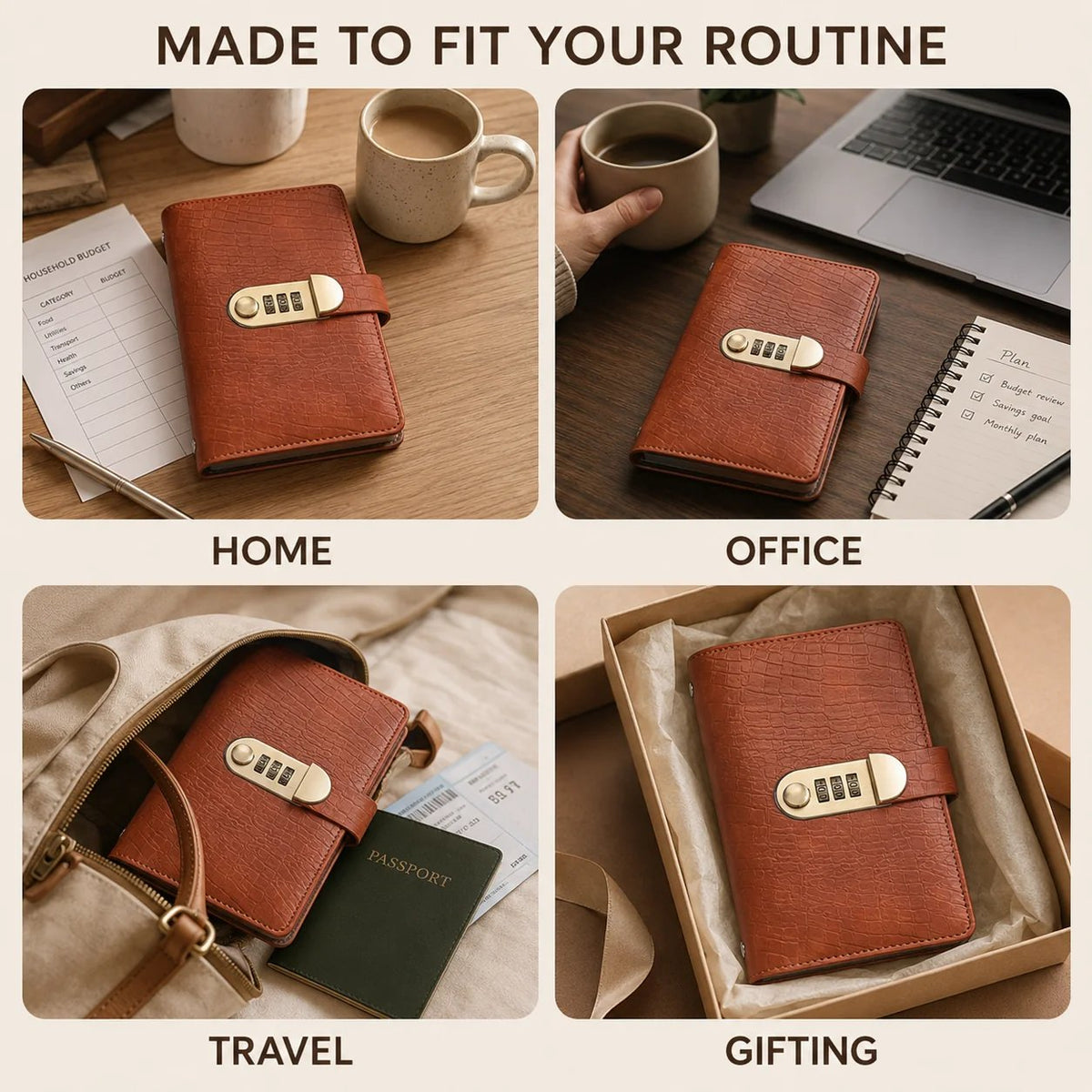 🔥 Last Day 49% OFF– Lockable A6 Savings Notebook with 3-Digit Combination Lock 💰 - Product image 3