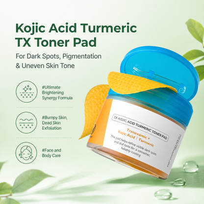 Turmeric Kojic Acid Toner Pads for Pigmentation Care 70 Pads
