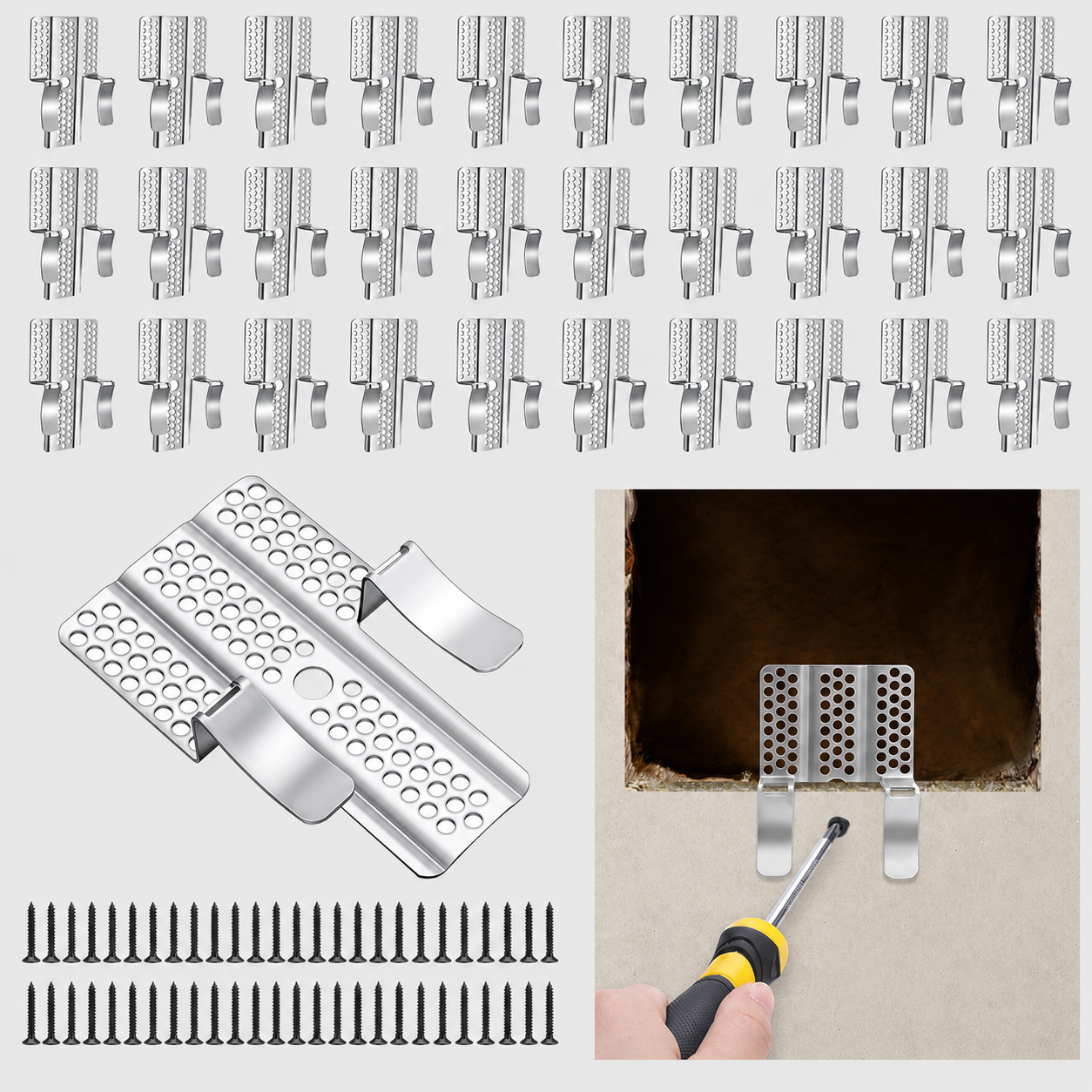 🔥Last Day 49% OFF🛠️Drywall Repair Clips Kit For Damaged Walls Repairing