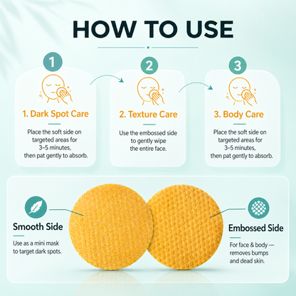 Turmeric Kojic Acid Toner Pads for Pigmentation Care 70 Pads