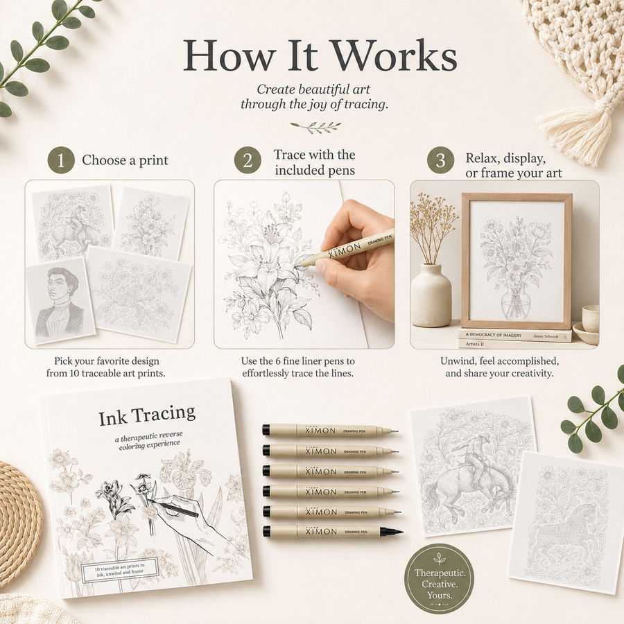 Ink Tracing Pens Set