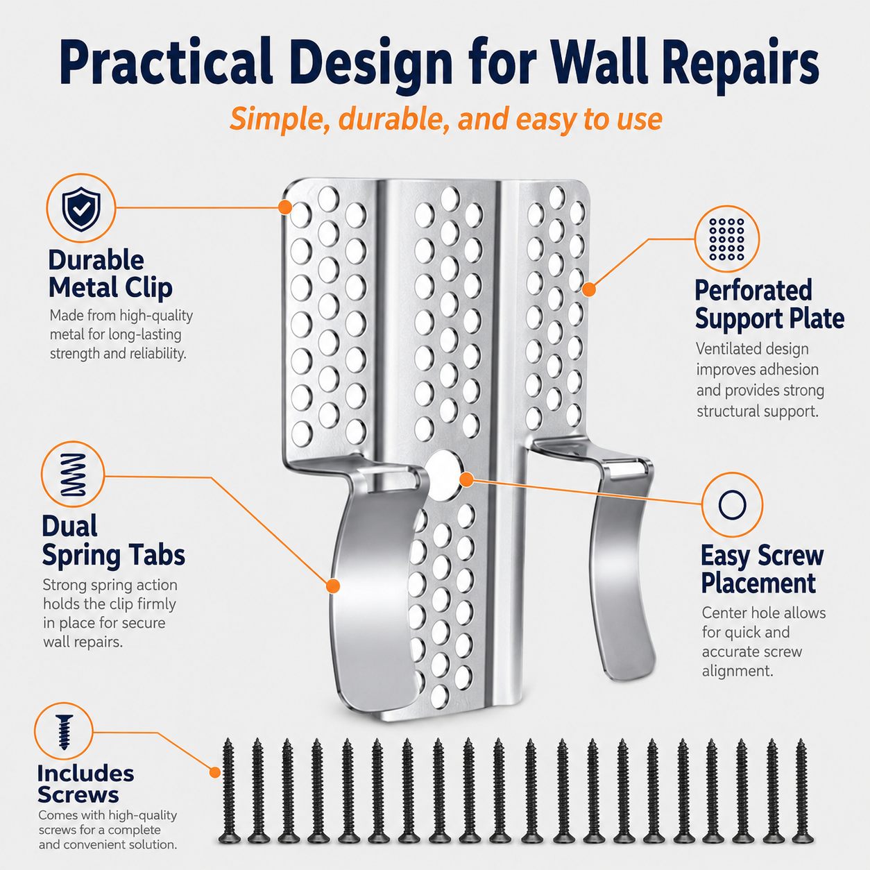 🔥Last Day 49% OFF🛠️Drywall Repair Clips Kit For Damaged Walls Repairing