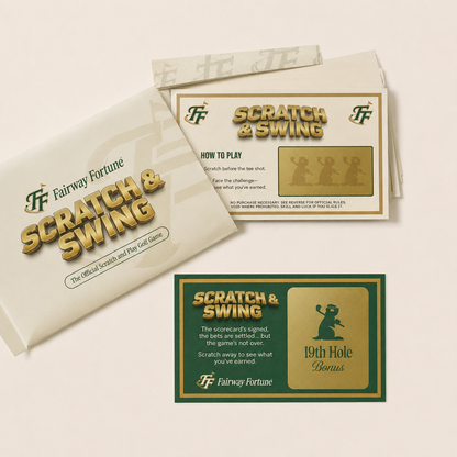 ⛳🏌️‍♂️ Scratch & Swing – The Ultimate Scratch-Off Golf Card Game (3 Decks / 57 Challenges)
