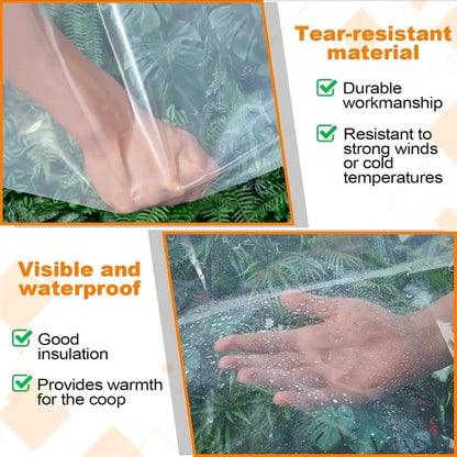 🔥LAST DAY 50% OFF - 🌧️ Transparent Waterproof Tarp – Heavy-Duty Outdoor Cover with Secure Grommets