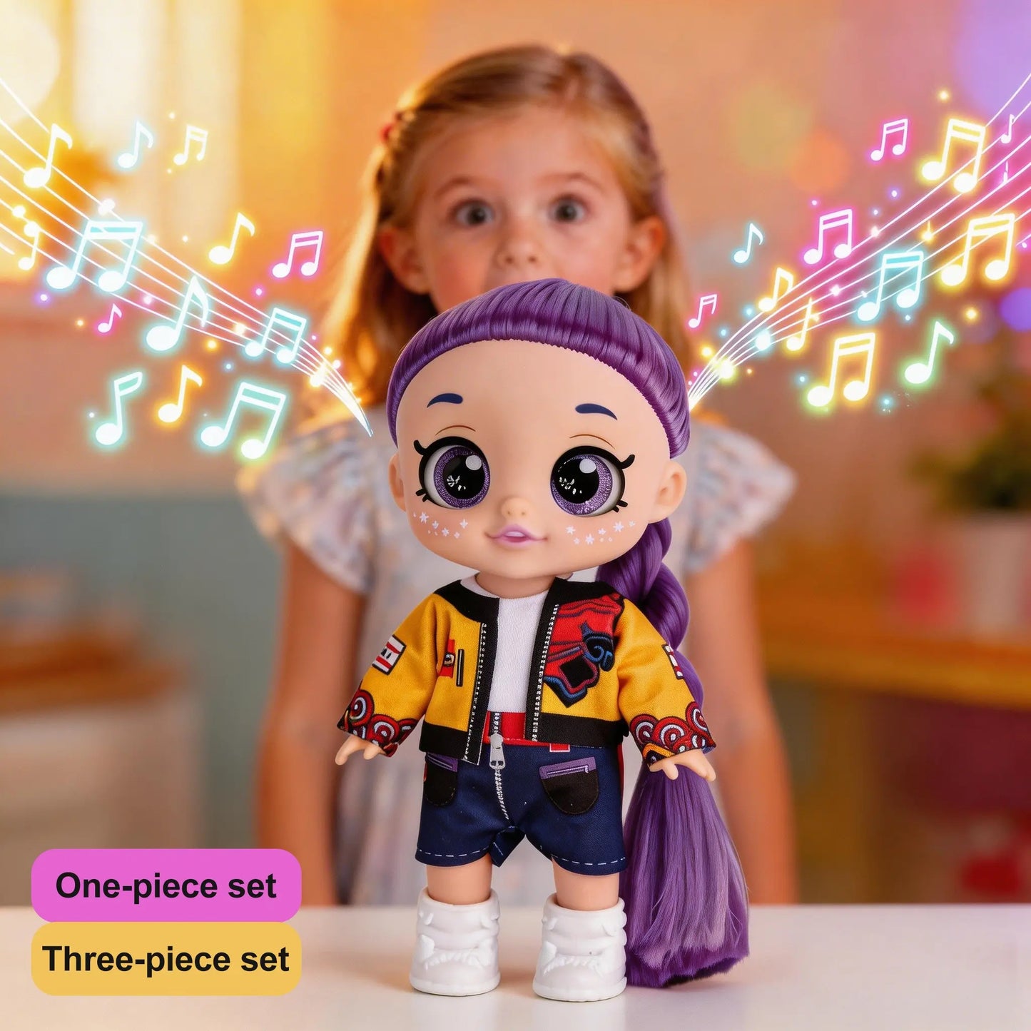 Kpop Anime Idol Action Figures - 5D Shiny Eyes Musical Jointed Doll Gift