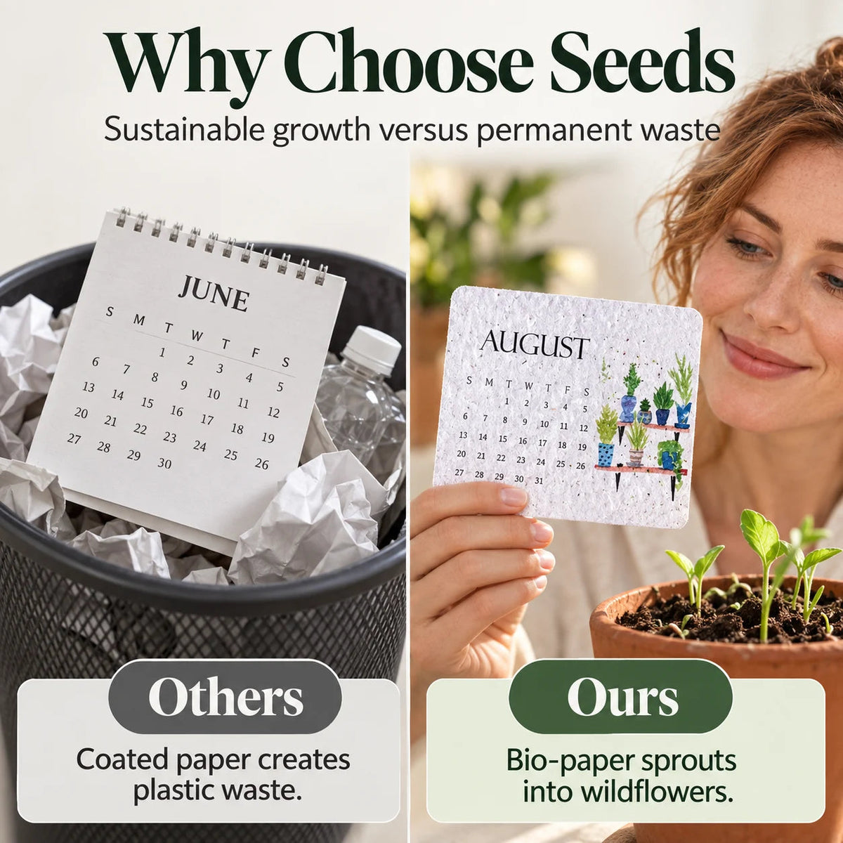 🔥Hot Sale 50% OFF🔥-🌱Eco-Friendly Plantable “Timeless” Seed Calendar 2027