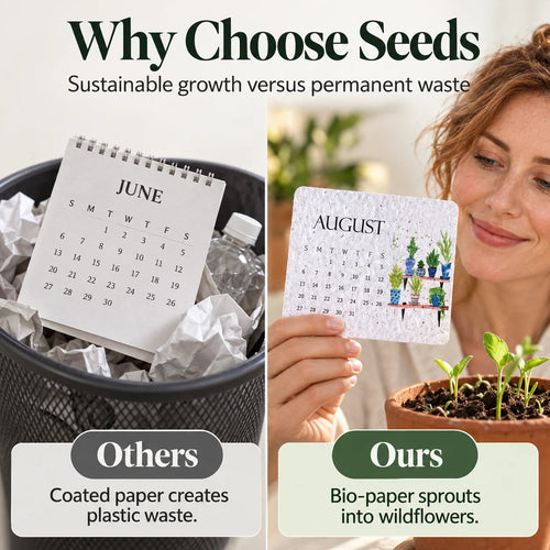 🔥Hot Sale 50% OFF🔥-🌱Eco-Friendly Plantable “Timeless” Seed Calendar 2027