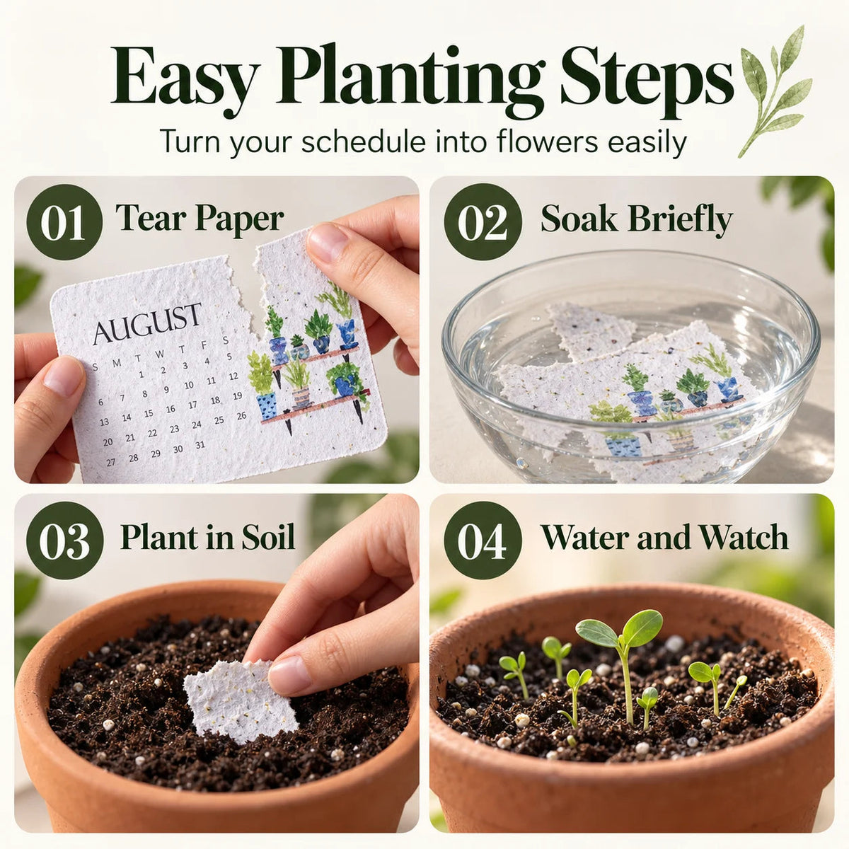 🔥Hot Sale 50% OFF🔥-🌱Eco-Friendly Plantable “Timeless” Seed Calendar 2027