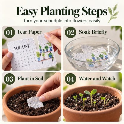 🔥Hot Sale 50% OFF🔥-🌱Eco-Friendly Plantable “Timeless” Seed Calendar 2027