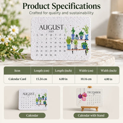 🔥Hot Sale 50% OFF🔥-🌱Eco-Friendly Plantable “Timeless” Seed Calendar 2027