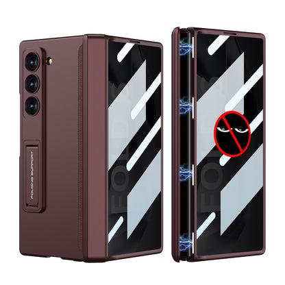 Magnetic Hinge Hidden Bracket All-included Case With Back Screen Protector For Galaxy Z Fold 8/7/6/5/4/3