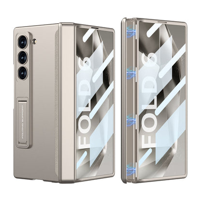 Magnetic Hinge Hidden Bracket All-included Case With Back Screen Protector For Galaxy Z Fold 8/7/6/5/4/3