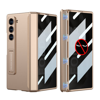 Magnetic Hinge Hidden Bracket All-included Case With Back Screen Protector For Galaxy Z Fold 8/7/6/5/4/3