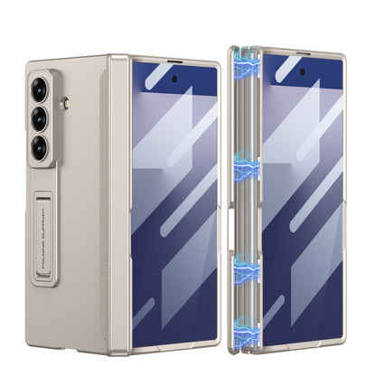 Magnetic Hinge Hidden Bracket All-included Case With Back Screen Protector For Galaxy Z Fold 8/7/6/5/4/3