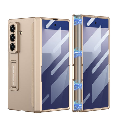 Magnetic Hinge Hidden Bracket All-included Case With Back Screen Protector For Galaxy Z Fold 8/7/6/5/4/3