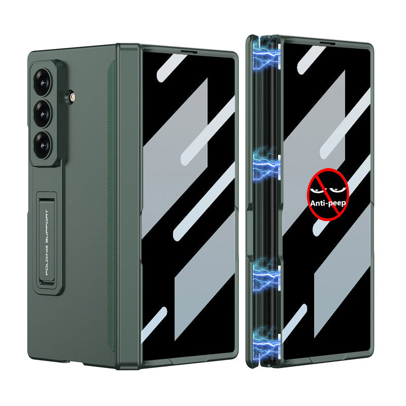 Magnetic Hinge Hidden Bracket All-included Case With Back Screen Protector For Galaxy Z Fold 8/7/6/5/4/3
