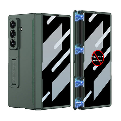 Magnetic Hinge Hidden Bracket All-included Case With Back Screen Protector For Galaxy Z Fold 8/7/6/5/4/3