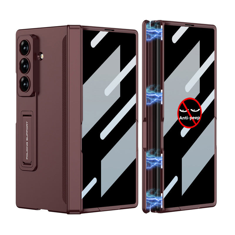 Magnetic Hinge Hidden Bracket All-included Case With Back Screen Protector For Galaxy Z Fold 8/7/6/5/4/3