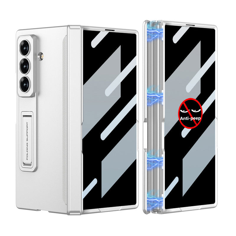 Magnetic Hinge Hidden Bracket All-included Case With Back Screen Protector For Galaxy Z Fold 8/7/6/5/4/3