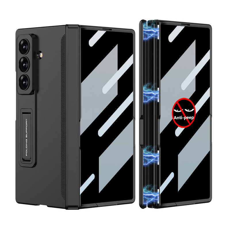 Magnetic Hinge Hidden Bracket All-included Case With Back Screen Protector For Galaxy Z Fold 8/7/6/5/4/3