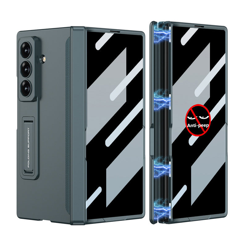 Magnetic Hinge Hidden Bracket All-included Case With Back Screen Protector For Galaxy Z Fold 8/7/6/5/4/3