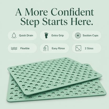 🔥HOT SALE LSAT DAY 50% OFF!!!🔥Quick-Drain Non-Slip Shower Mat/ Make Every Shower Feel Safer