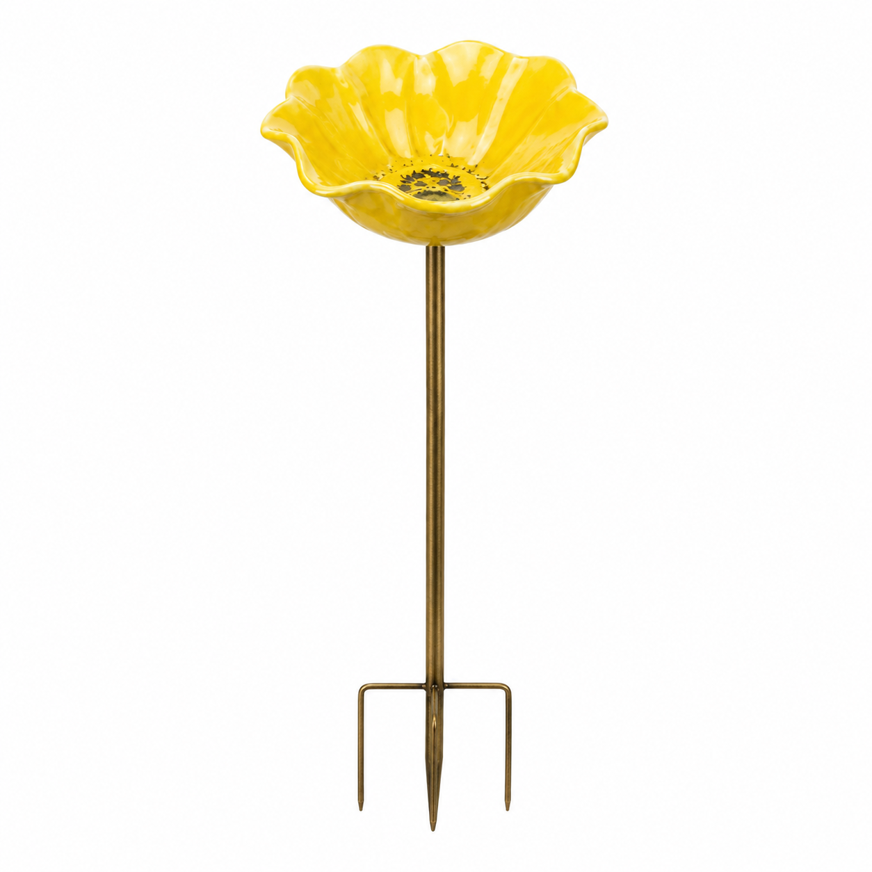 🔥HOT SALE LAST DAY 49%OFF!🔥🎁Metal Flower Bird Bath & Feeder Garden Stake