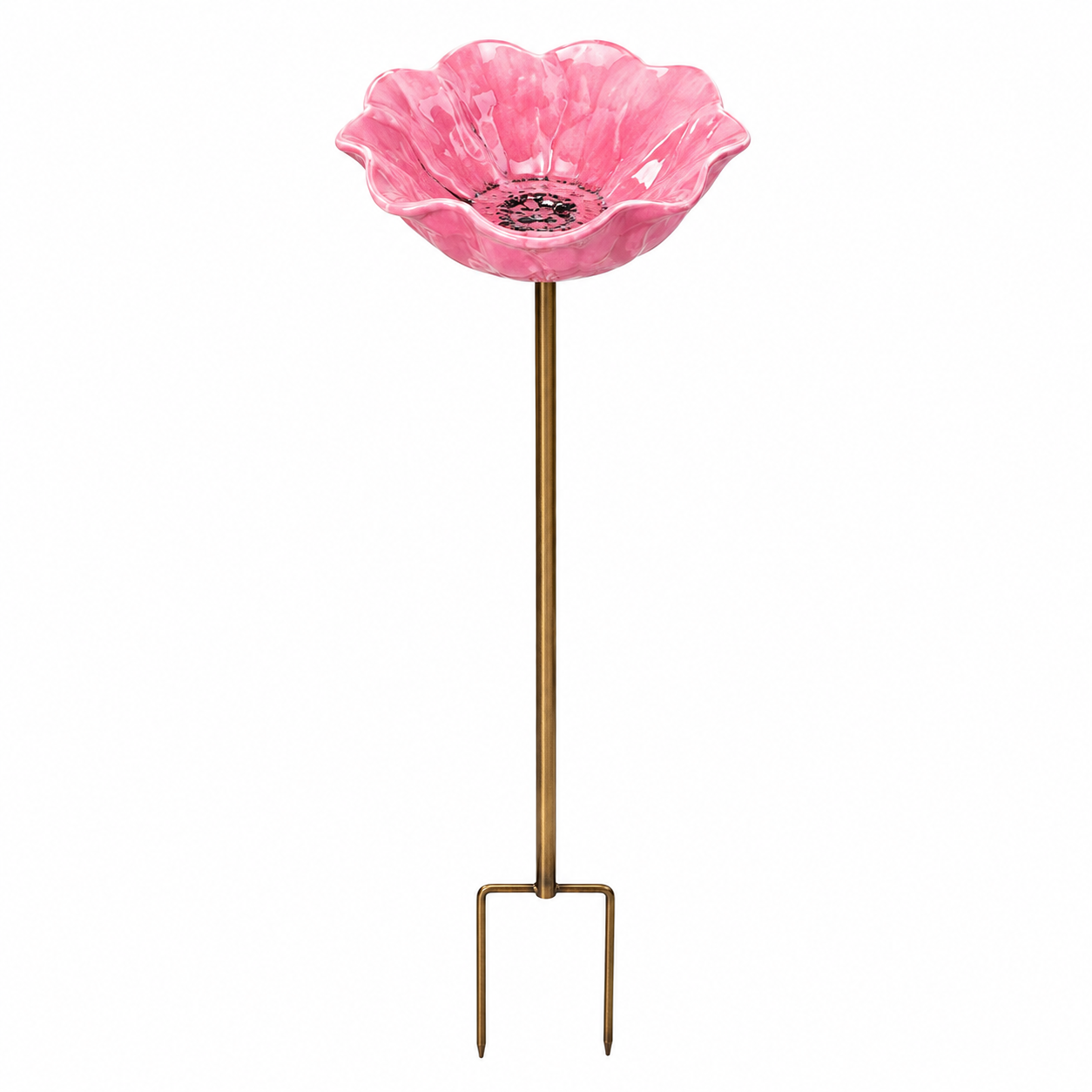 🔥HOT SALE LAST DAY 49%OFF!🔥🎁Metal Flower Bird Bath & Feeder Garden Stake