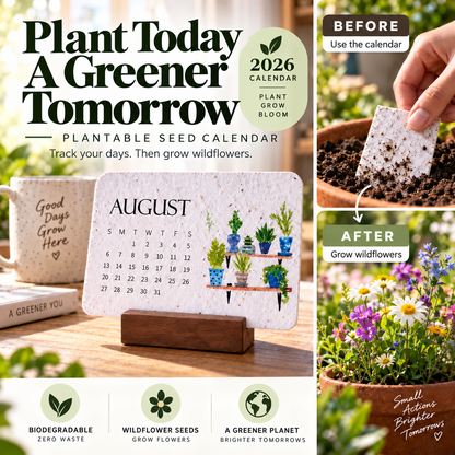 🔥Hot Sale 50% OFF🔥-🌱Eco-Friendly Plantable “Timeless” Seed Calendar 2027