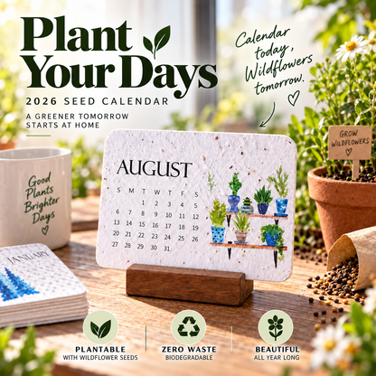 🔥Hot Sale 50% OFF🔥-🌱Eco-Friendly Plantable “Timeless” Seed Calendar 2027