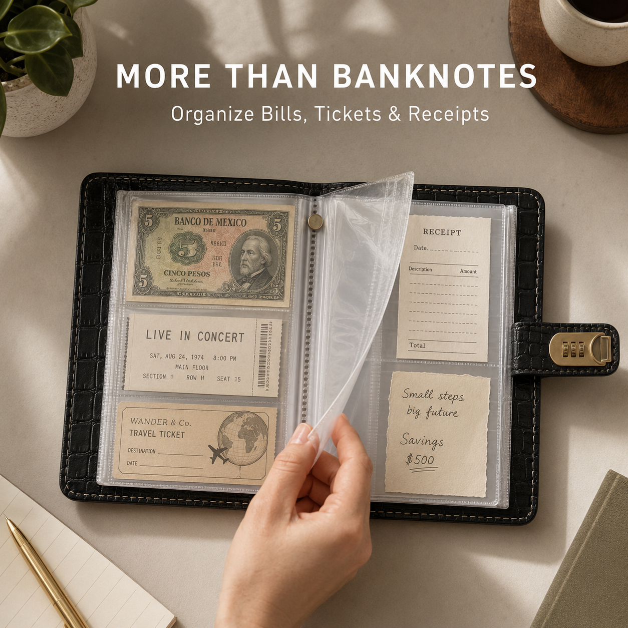 ⏳🔥LIMITED-TIME 55% OFF! 💵100 Transparent Pocket Currency Collectors Album